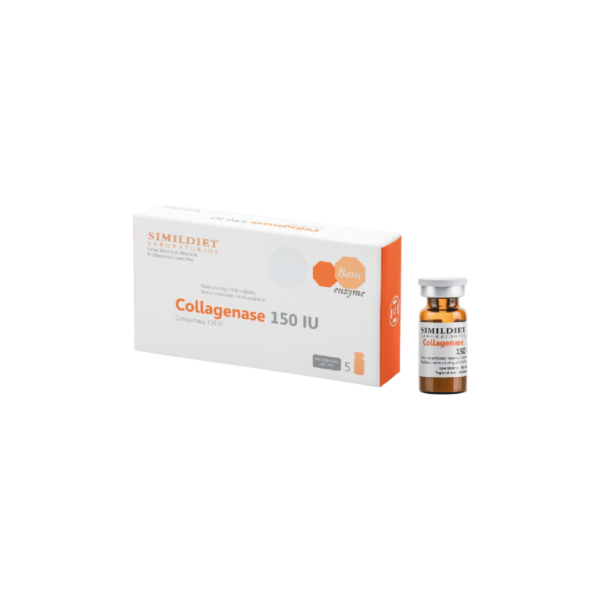 COLAGENASA (caja x 5 viales) enzima liofilizada.